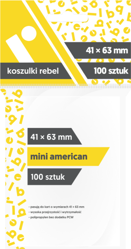 Obaly na karty Rebel 41x63mm