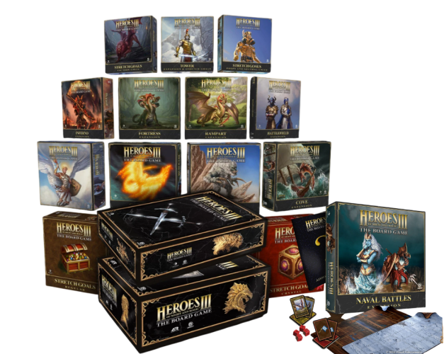 Heroes of Might & Magic III: The Board Game - All in BIG BOXES