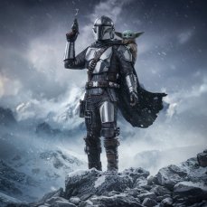 The Mandalorian & Grogu Figurka  25 cm
