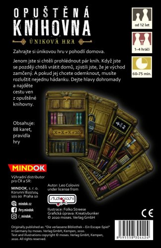 Opuštěná knihovna – Úniková hra