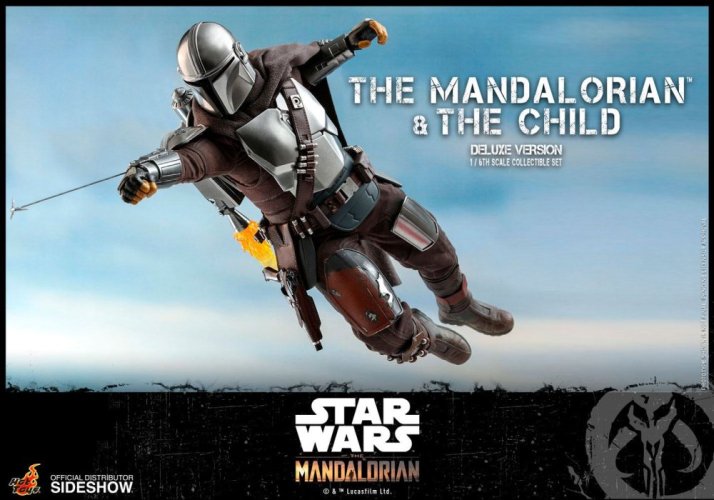 Star Wars The Mandalorian: Mando & Grogu Deluxe 30 cm
