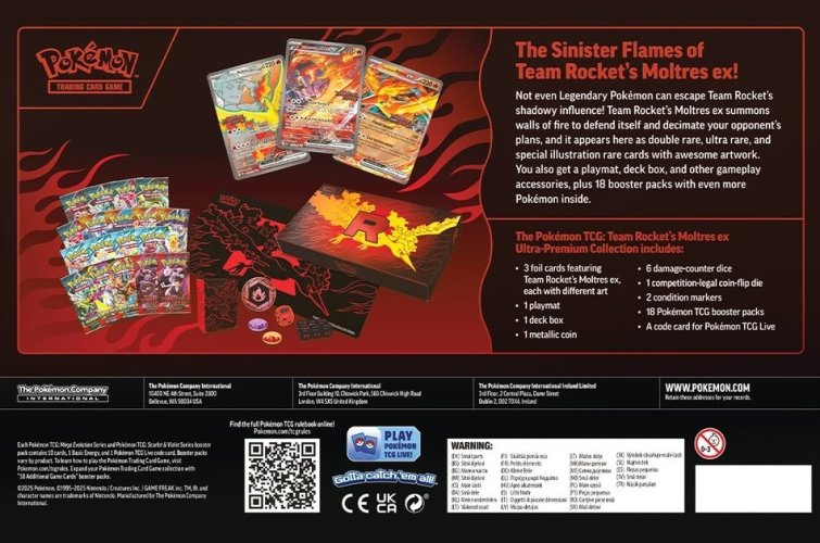 Pokémon TCG Team Rocket's Ultra-Premium Collection Moltres ex