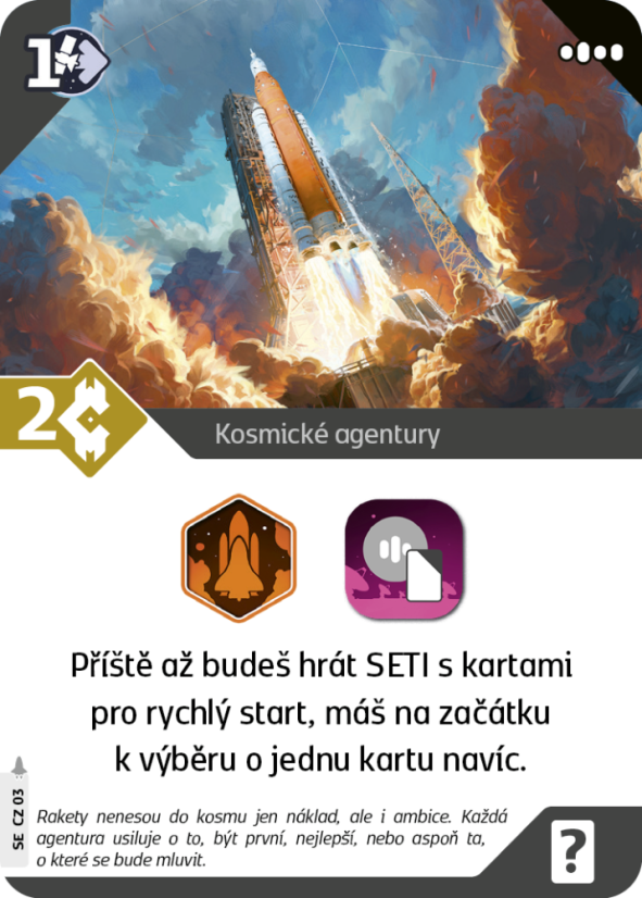 SETI: Kosmické agentury - rozšíření + PROMO
